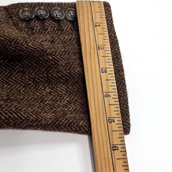 Rugby Ralph Lauren Textured Brown Blazer Suit Jacket - Picture 11 of 16